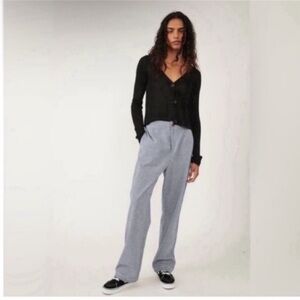 Free People Kate Micro Plaid Gingham Pants